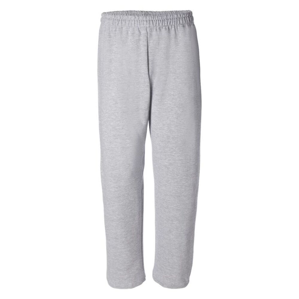 Gildan Mens Heavy Blend Open Bottom Sweatpant / Jogging Pants / Sport Grey